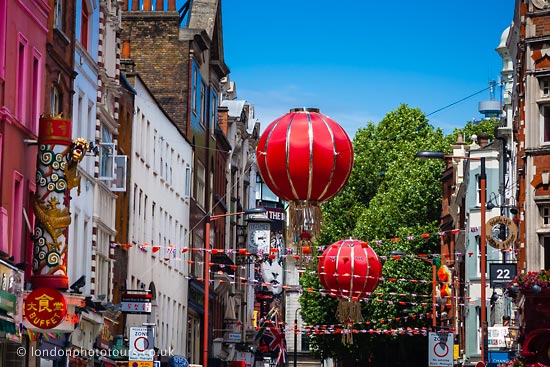 Chinatown Tour - view of red lanterns