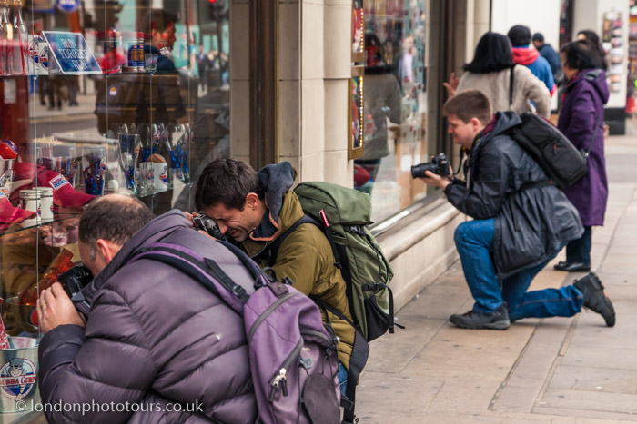 Photography Students in Trafalgar Square